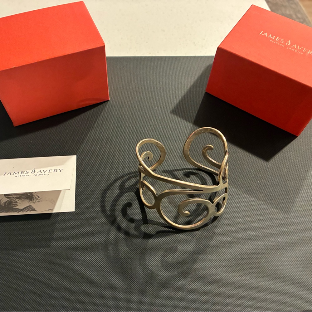 Rare Retired James Avery Sterling Cuff - Picture 3 of 7